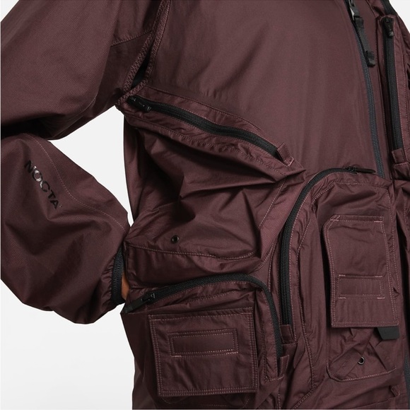 Nike X NOCTA Men's Drake Deep Pockets Track Jacket Dark Wine Size S - Picture 6 of 16